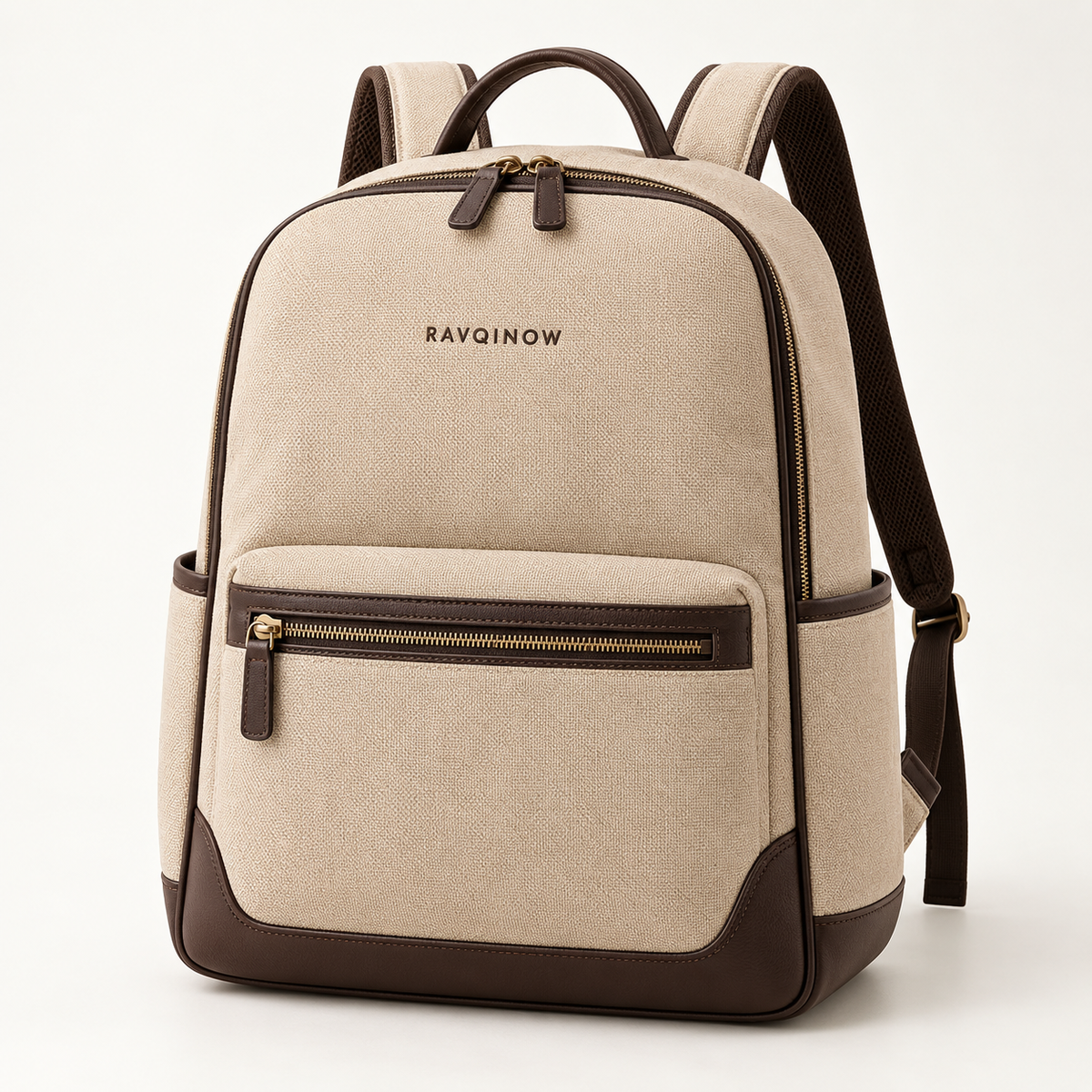 RAVQINOW Canvas Commuter Backpack
